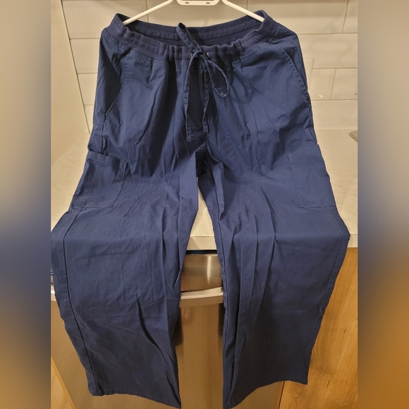 Scrubs navy blue top and pants size Large - Picture 3 of 4